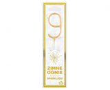 Geburtstagskerzen Sparkler ''9'' 7cm, gold (1 Stk.)