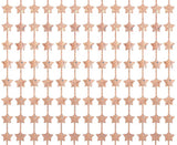 Fransen-Dekogardine Sterne mit Aufdruck, hellrosa Puder, 100x200 cm
