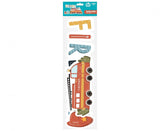 Banner Feuerwehr Birthday 3m, Metallic Mix (1 Stk.)