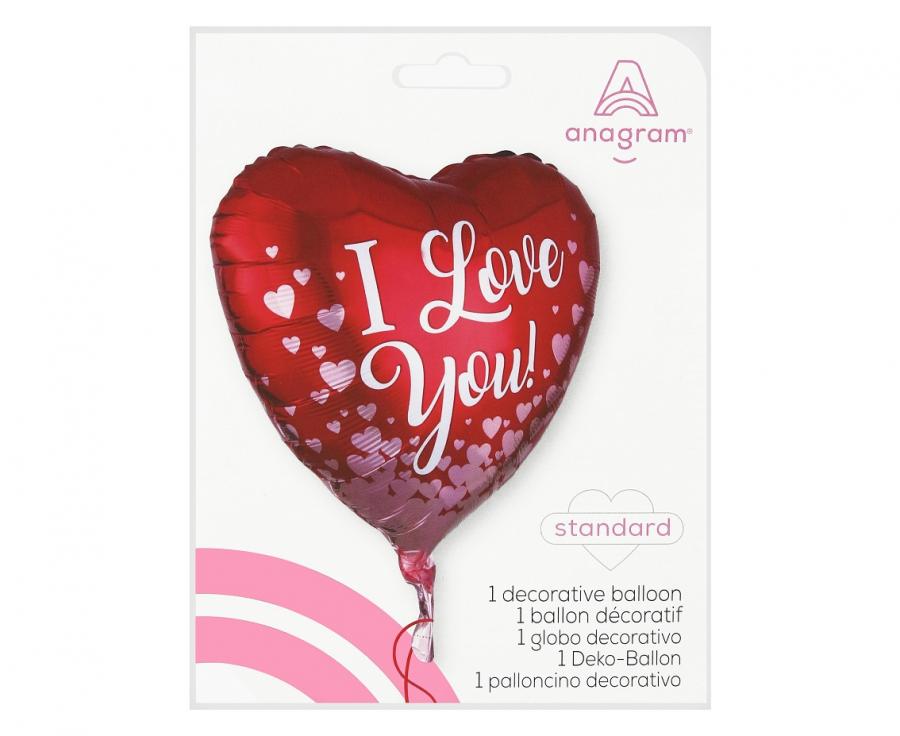 Folienballon 18“ Herz - I love you!