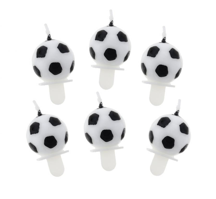 Geburtstagskerzen Fussball (6 Stk.)