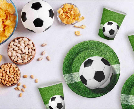 Becher Fussball 200ml, Metallic Mix (8 Stk.)