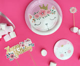 Tortenaufleger Katze - Happy Birthday, 15x19cm