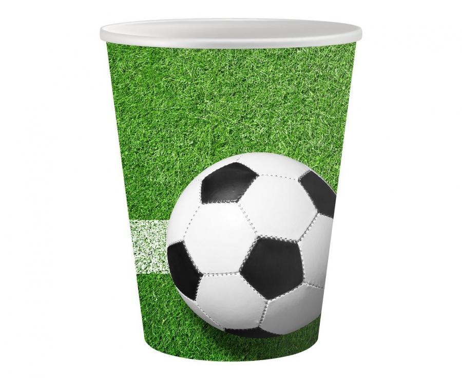 Becher Fussball 200ml, Metallic Mix (8 Stk.)