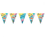 Flaggenbanner „Hawaii Party“, Länge 360cm, 11 Flaggen