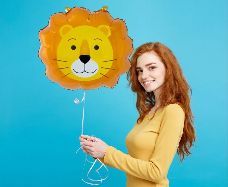 Folienballon Löwe, 43x38 cm (Kopf)