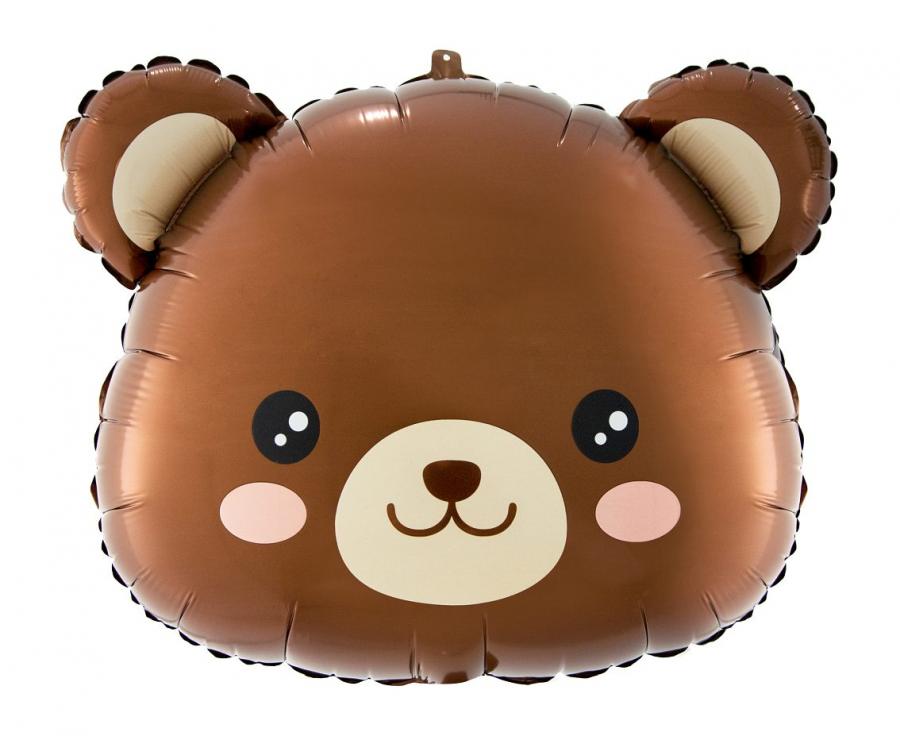 Folienballon Bär, 48x38 cm (Kopf)