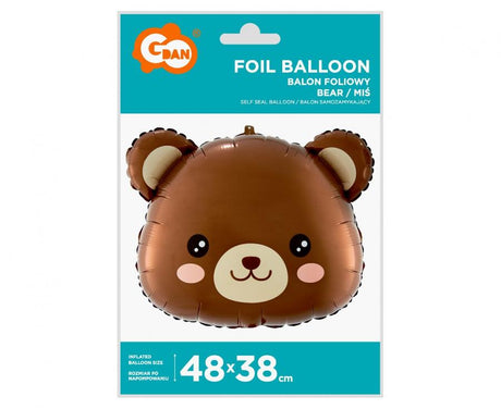 Folienballon Bär, 48x38 cm (Kopf)