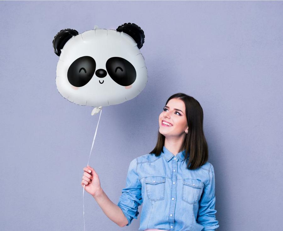 Folienballon Panda, 43x37 cm (Kopf)