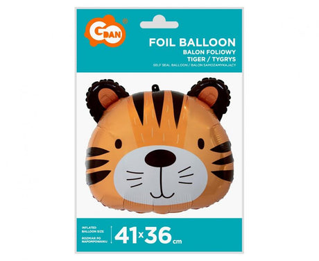 Folienballon Tiger, 41x36 cm (Kopf)