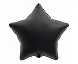 Folienballon Stern, schwarz - 44cm/19''