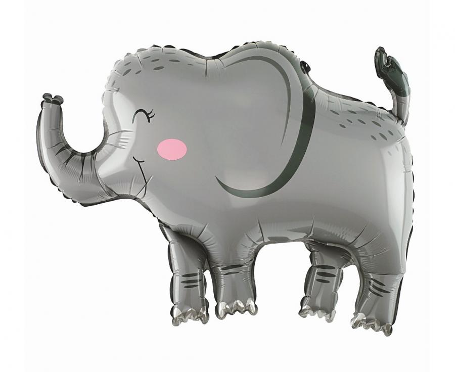 Folienballon Elefant, 68x49 cm