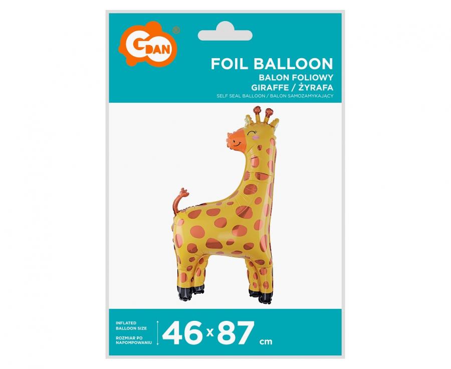 Folienballon Giraffe, 46x87 cm