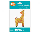 Folienballon Giraffe, 46x87 cm