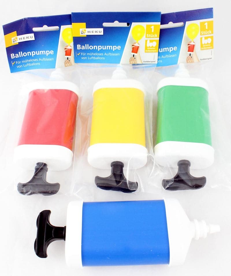 BALLONPUMPE 19CM 4 FARBEN