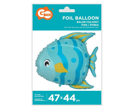 Folienballon Fisch, 47x44 cm