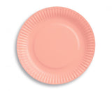 Teller rund 18cm, light Pink (6 Stk.)
