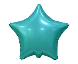 Folienballon Stern, türkis - 44cm/19''