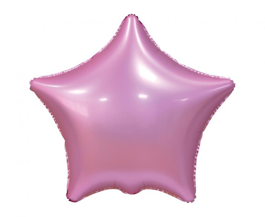 Folienballon Stern, pink - 44cm/19''