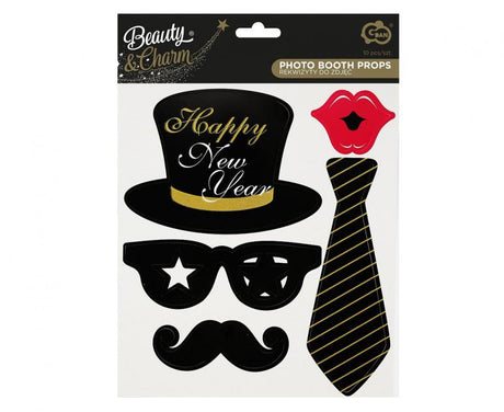 Fotorequisiten Party Props Happy New Year (10 Stk.)
