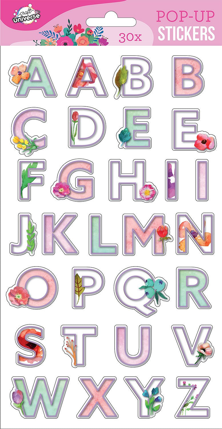 Stickers, Letters, Briefe Pop-Up Aufkleber 2