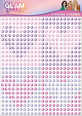 Stickers, Glam Girls Colorful selbstklebender Strassaufkleber 1