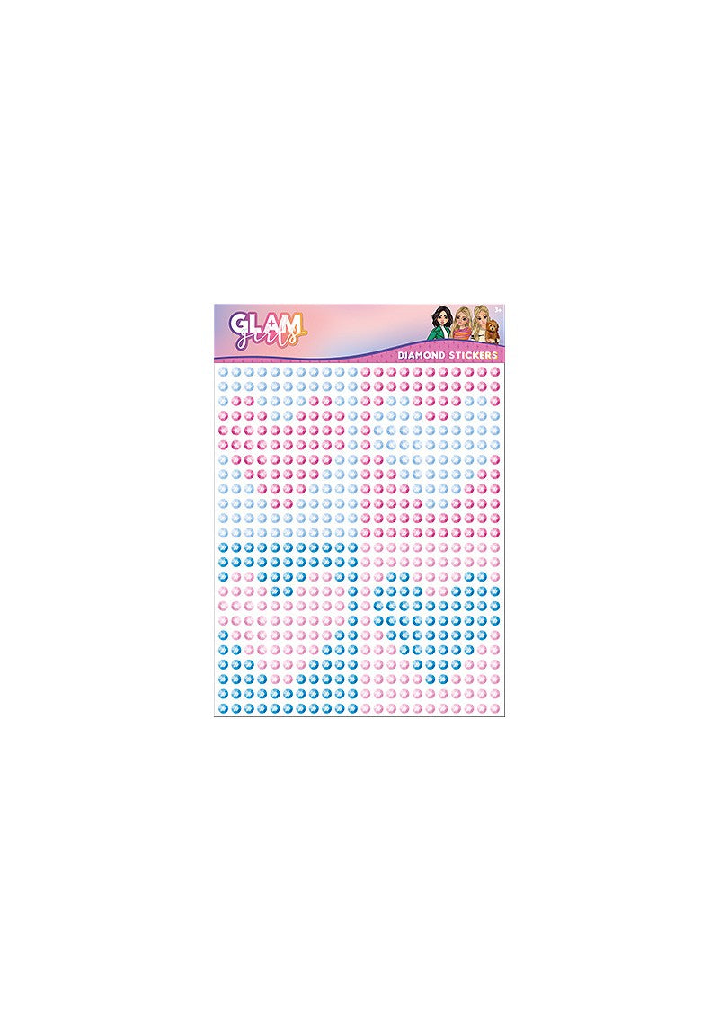 Stickers, Glam Girls Colorful selbstklebender Strassaufkleber