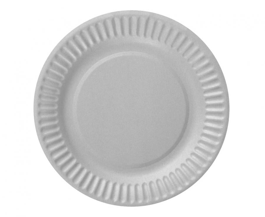 Teller Uni silber 18cm (6 Stk.)