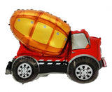 Ballone Baufahrzeug Truck 67cm, Metallic Mix (1 Stk.)