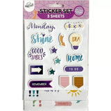 Stickers, Farbe Feeling Aufkleberset 3 Bögen