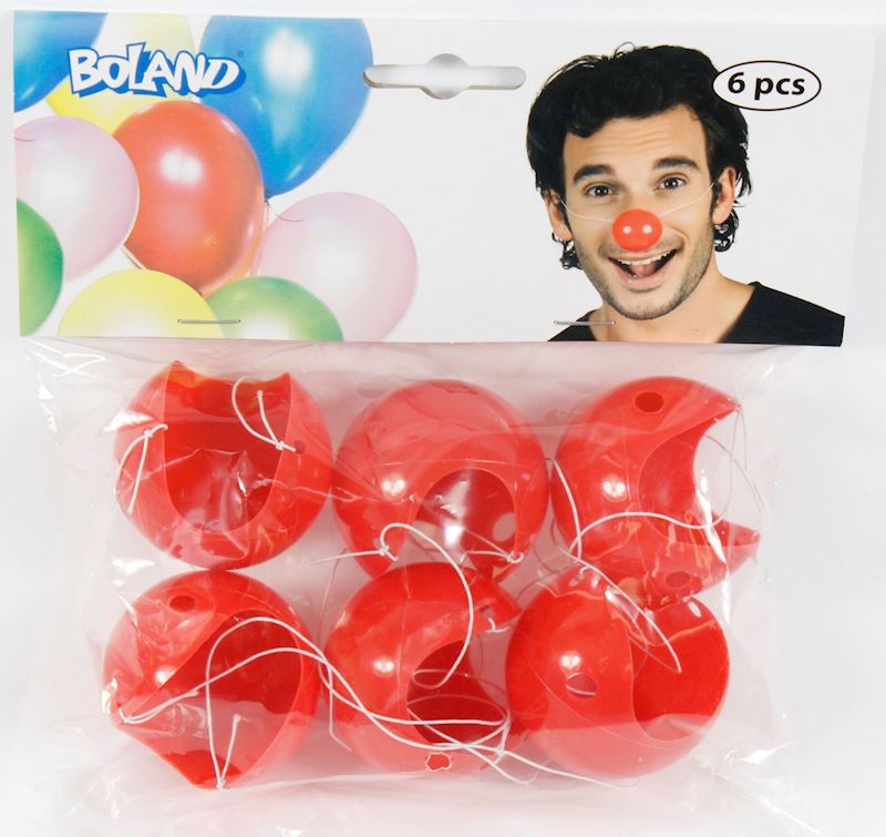 Halloween/ Fasnacht Clownnase 6er Set