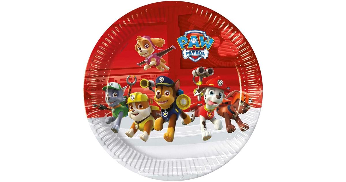 Teller Paw Patrol 23cm, Metallic Mix (8 Stücke)