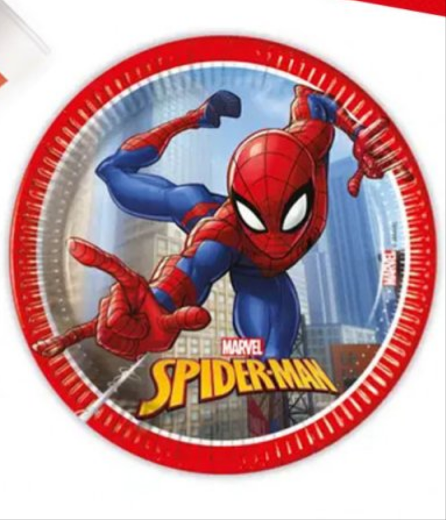 Spiderman, Teller (8 Stücke) 19.5cm