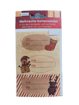 Weihnachts-Namenssticker