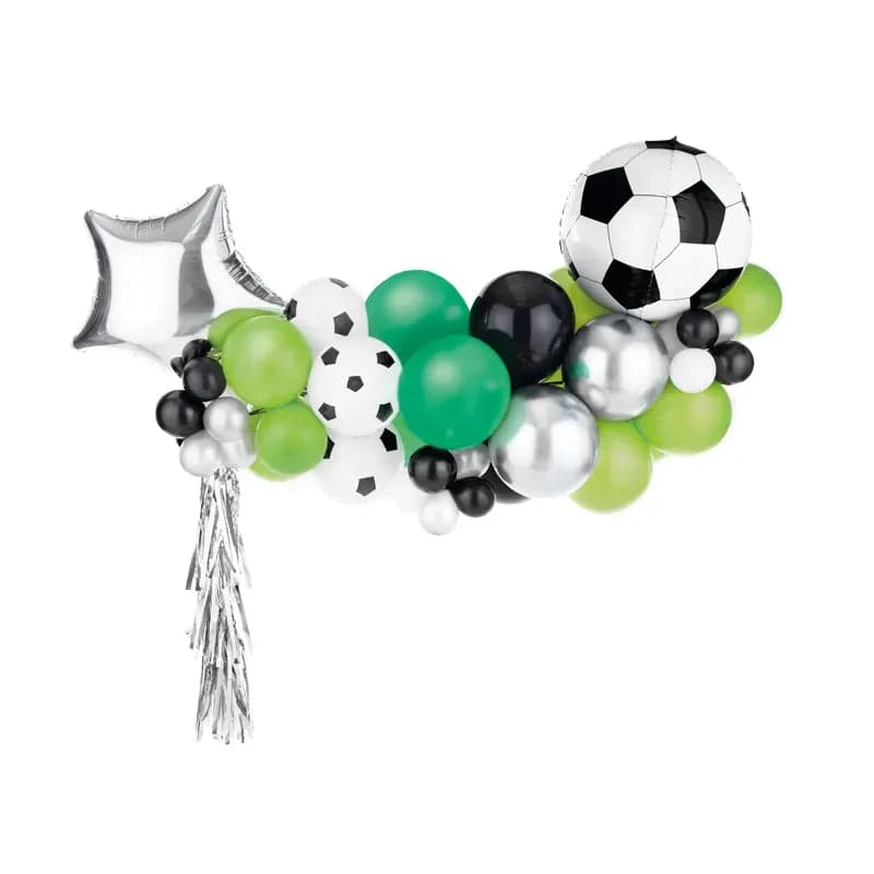 Ballongirlande Fussball 150cm x 126cm Metallic Mix