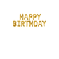 Ballongirlande Happy Birthday 340cm x 35cm Metallic gold (13