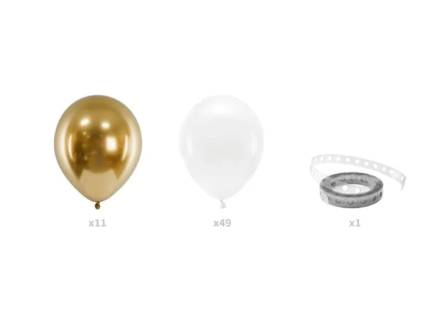 Ballongirlande Just married 200cm Metallic Mix