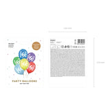 Ballons 30cm 6st Birthday Metallic Mix (6 Stk.)