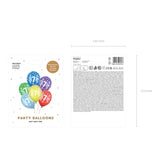 Ballons 30cm 7st Birthday Metallic Mix (6 Stk.)