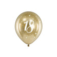 Ballons Glossy 30cm 18 gold (6 Stk.)
