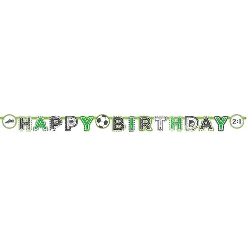 Fussball Letter - Banner 200 x 15 cm