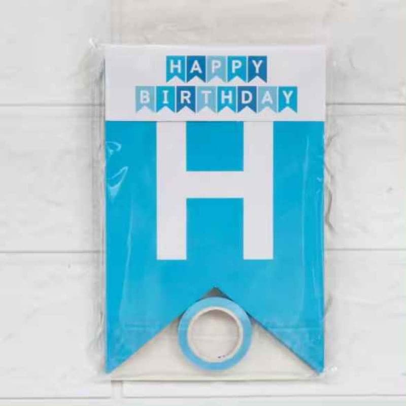 Banner Happy Birthday 150cm div. Farben (1 Stk.)