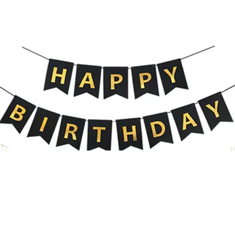 Banner Happy Birthday 150cm div. Farben (1 Stk.)