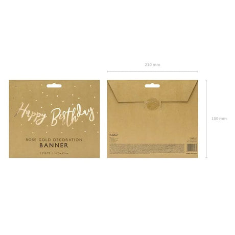 Happy Birthday Girlande gold 62cm