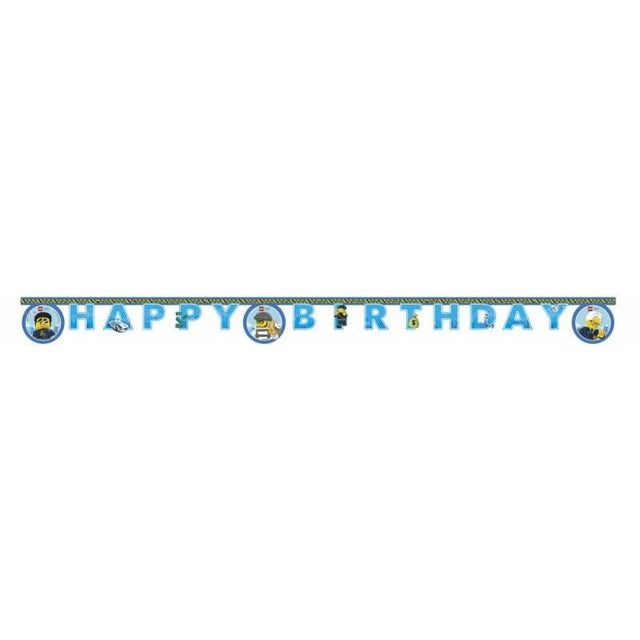 Lego City Happy Birthday Banner 2 m