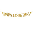 Banner Merry Christmas 1.50m x 10.5cm Metallic gold (1 Stk.)