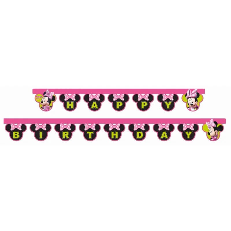 Minnie Mouse Happy Birthday Banner 200 cm