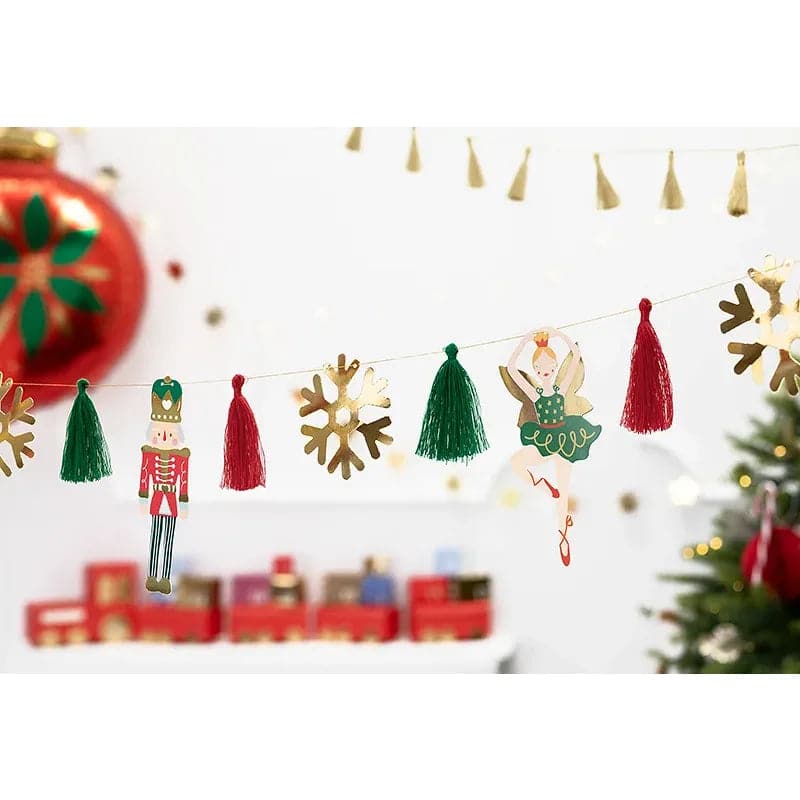 Banner Nussknacker 2m Metallic Mix (1 Stk.)