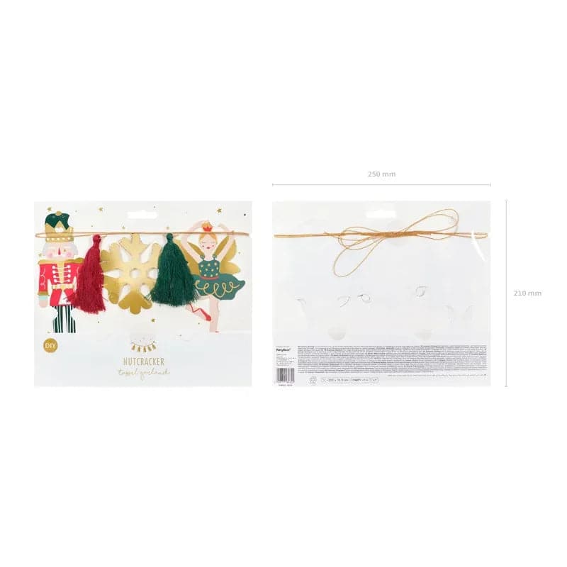 Banner Nussknacker 2m Metallic Mix (1 Stk.)