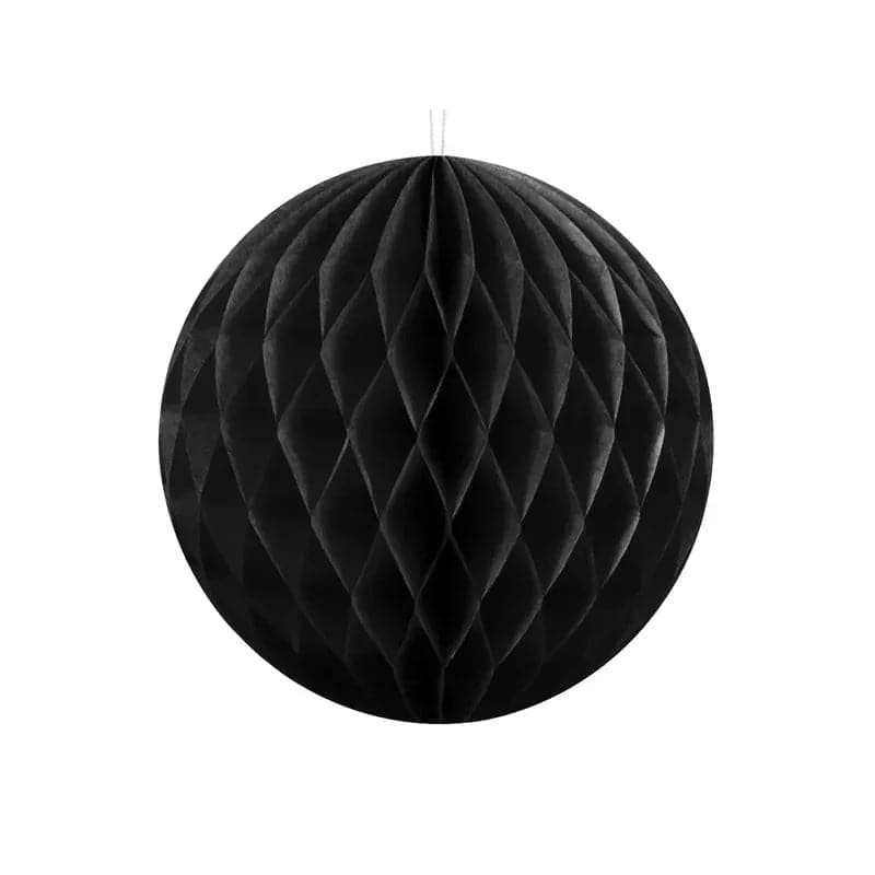 Seidenpapierkugel schwarz 10cm